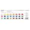 6 Pack: 24 Half Pans Classic Watercolor Set by Artist's Loft™